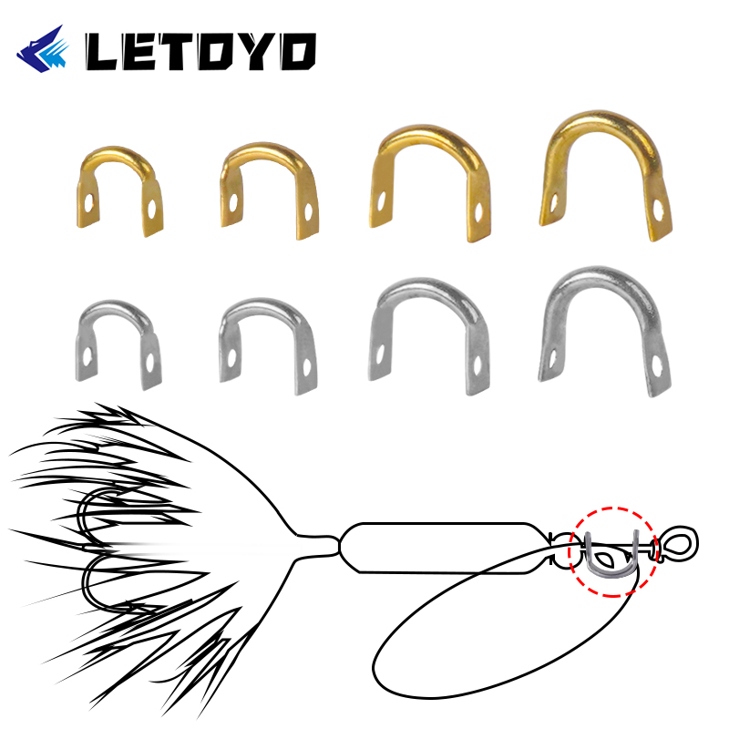 Fishing Lure Spoon - 100 шт. Складная U-образная рыболовная приманка,
