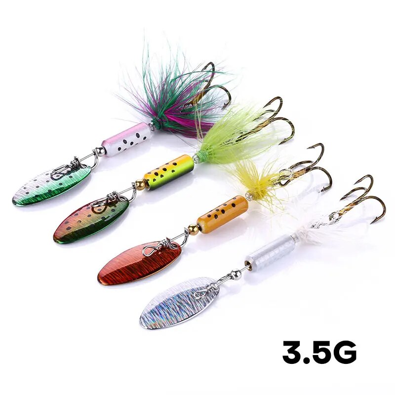 Fishing Lure Spoon - Металлические приманки VIB, 1 шт., 3,5