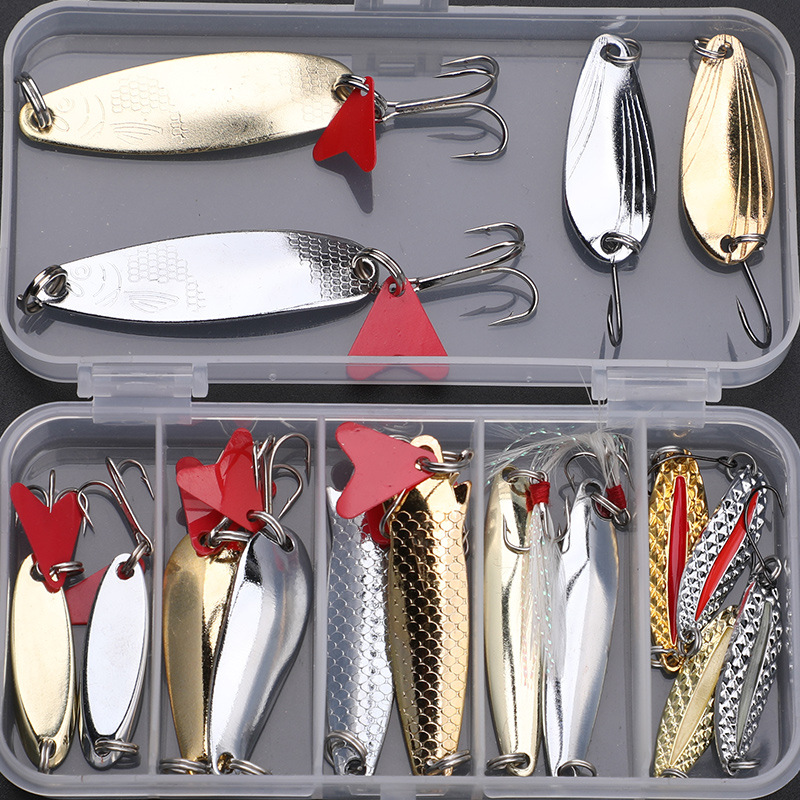 Fishing Lure Spoon - Набор рыболовных приманок, 16 шт., для