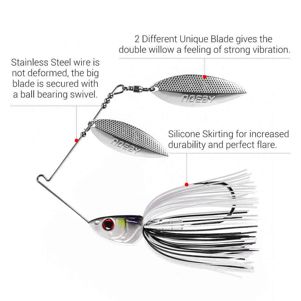 Noeby Spinnerbait 10,5 г 14 г  – обзор и цена Fishing Lure Spoon
