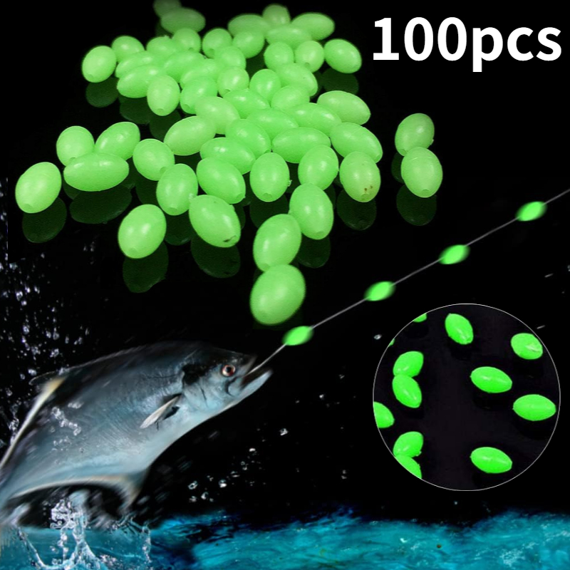 100 шт./лот овальные ночные св – обзор и цена Fishing Lure Topwater