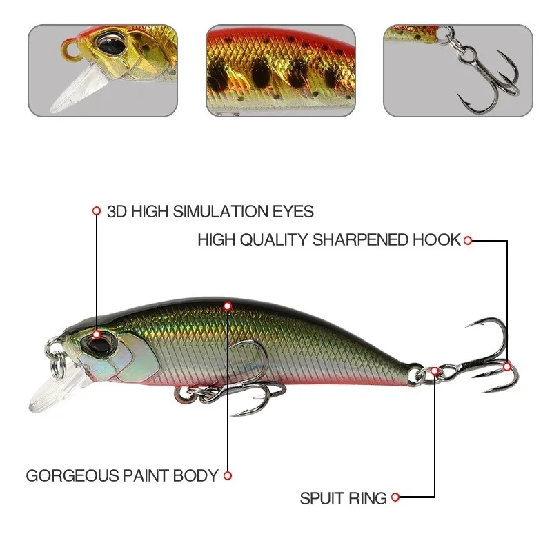 15 шт. тонущие рыболовные прим – обзор и цена Fishing Lure Jerkbait