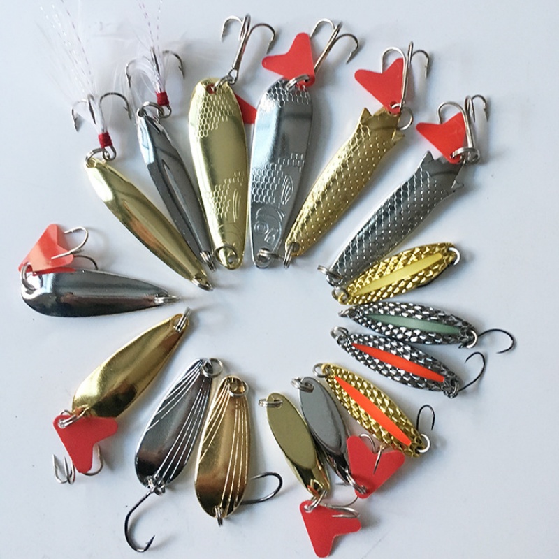 Набор рыболовных приманок, 16  – обзор и цена Fishing Lure Spoon