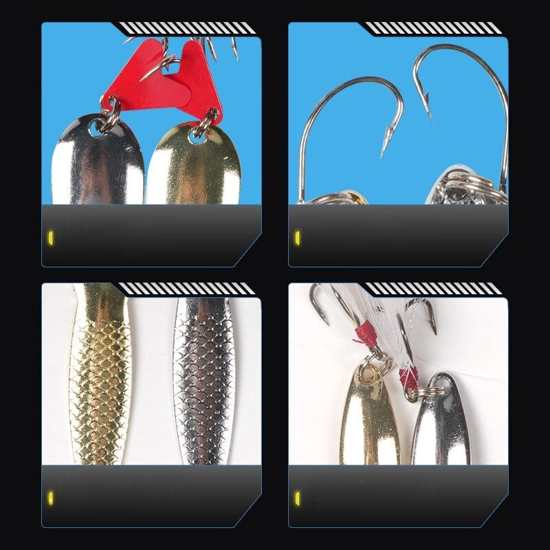 Набор рыболовных приманок, 16  – обзор и цена Fishing Lure Spoon